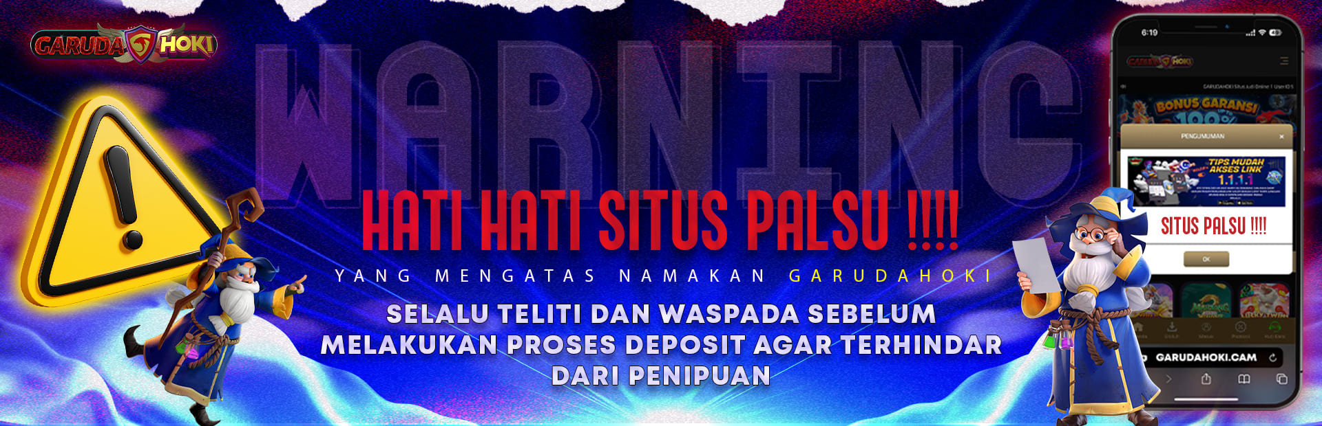 HATI HATI DENGAN LINK PENIPUAN MENGATASNAMAKAN GARUDAHOKI