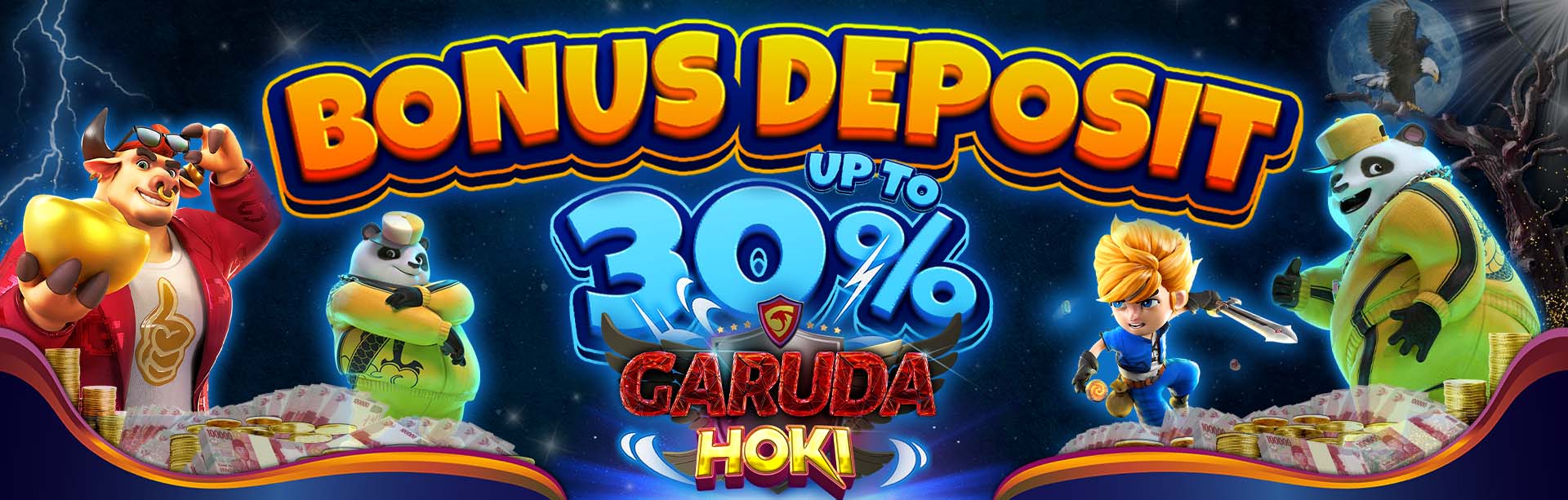 BONUS DEPOSIT up to 30% SETIAP HARI ! 