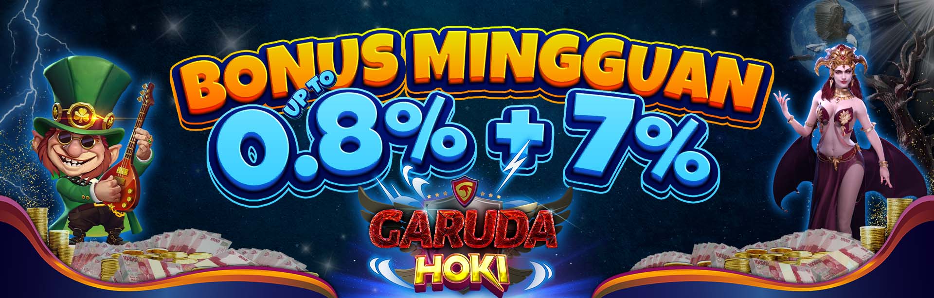 BONUS ROLLINGAN MINGGUAN GARUDAHOKI